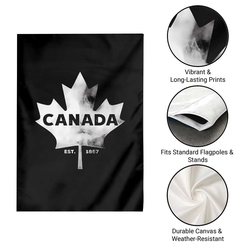 Canada Flag Garden Flag Canadian Maple Leaf Vintage Retro Sport - Wonder Print Shop