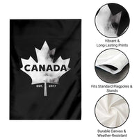 Canada Flag Garden Flag Canadian Maple Leaf Vintage Retro Sport - Wonder Print Shop