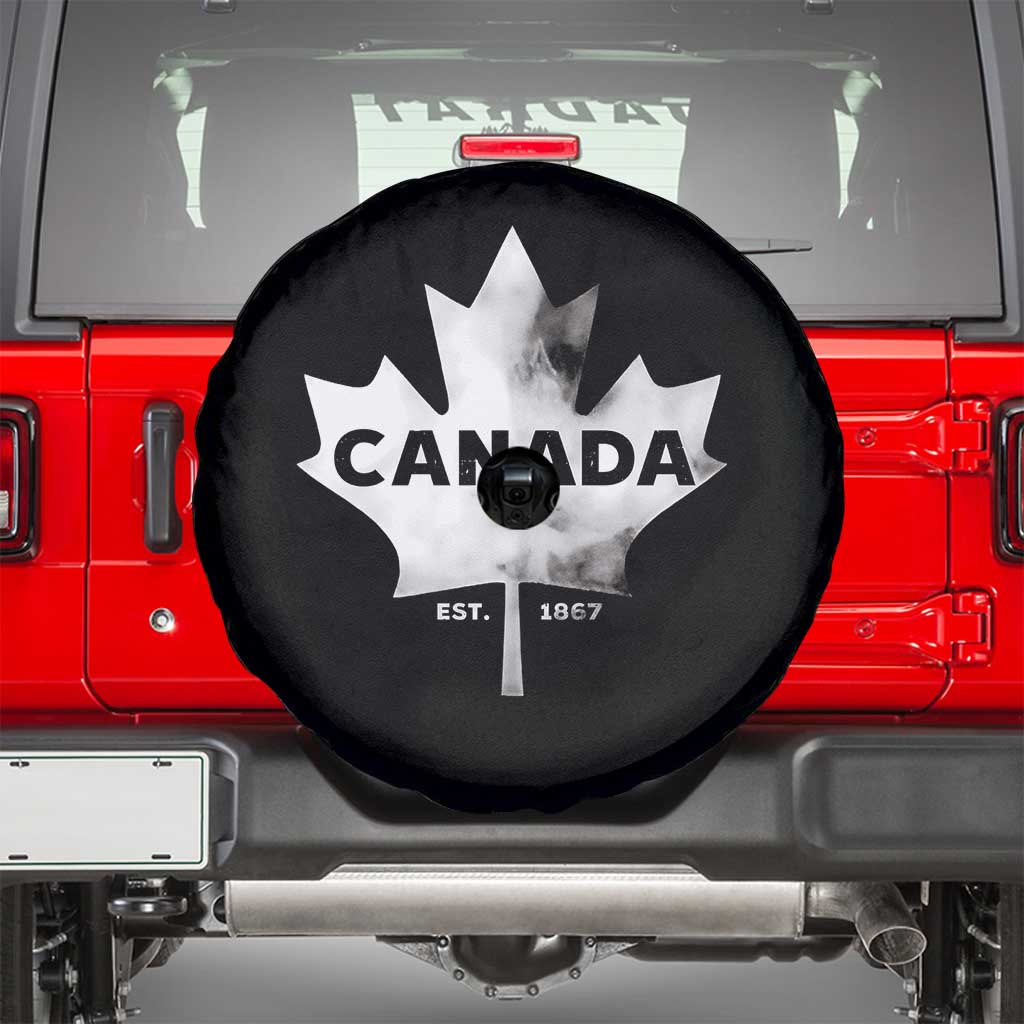 Canada Flag Spare Tire Cover Canadian Maple Leaf Vintage Retro Sport - Wonder Print Shop