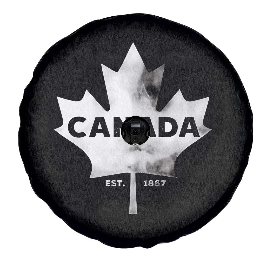 Canada Flag Spare Tire Cover Canadian Maple Leaf Vintage Retro Sport - Wonder Print Shop