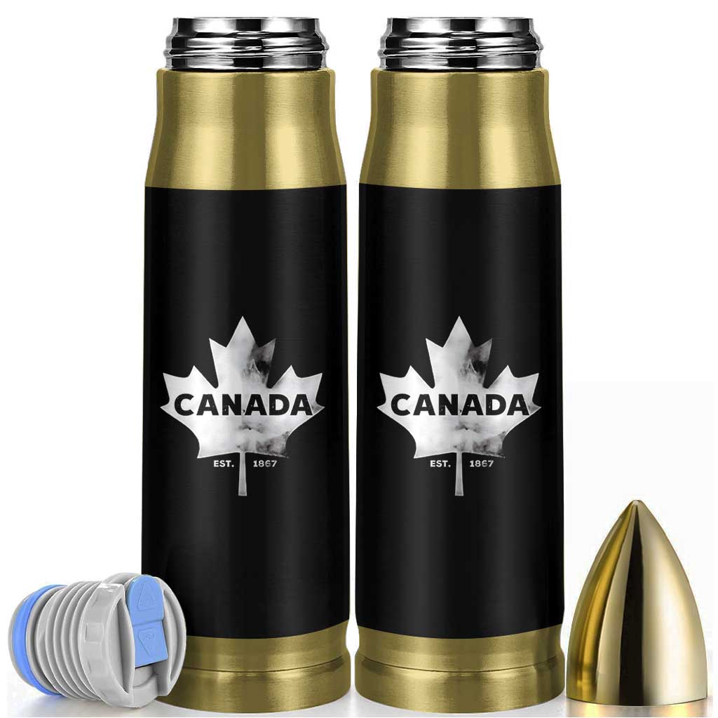 Canada Flag Bullet Tumbler Canadian Maple Leaf Vintage Retro Sport - Wonder Print Shop
