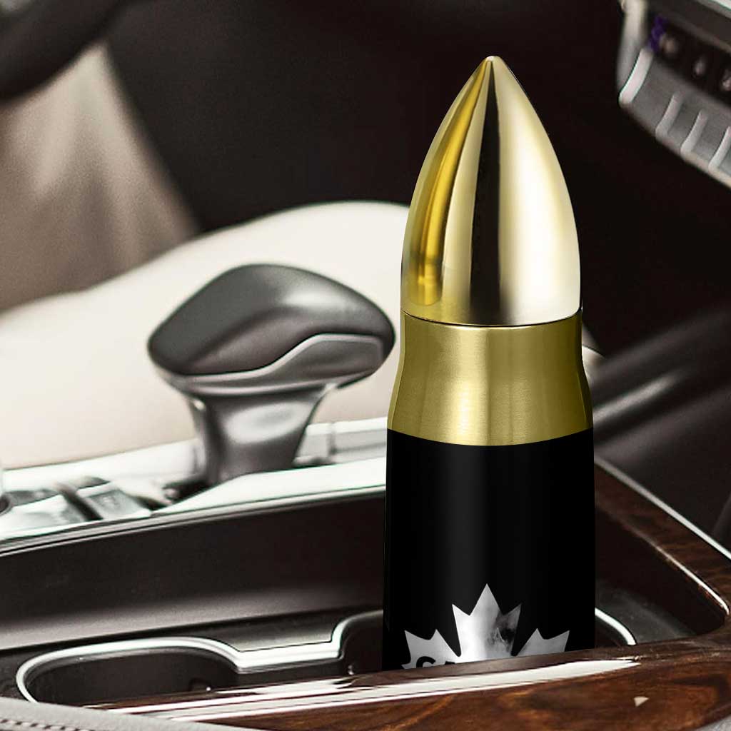 Canada Flag Bullet Tumbler Canadian Maple Leaf Vintage Retro Sport - Wonder Print Shop