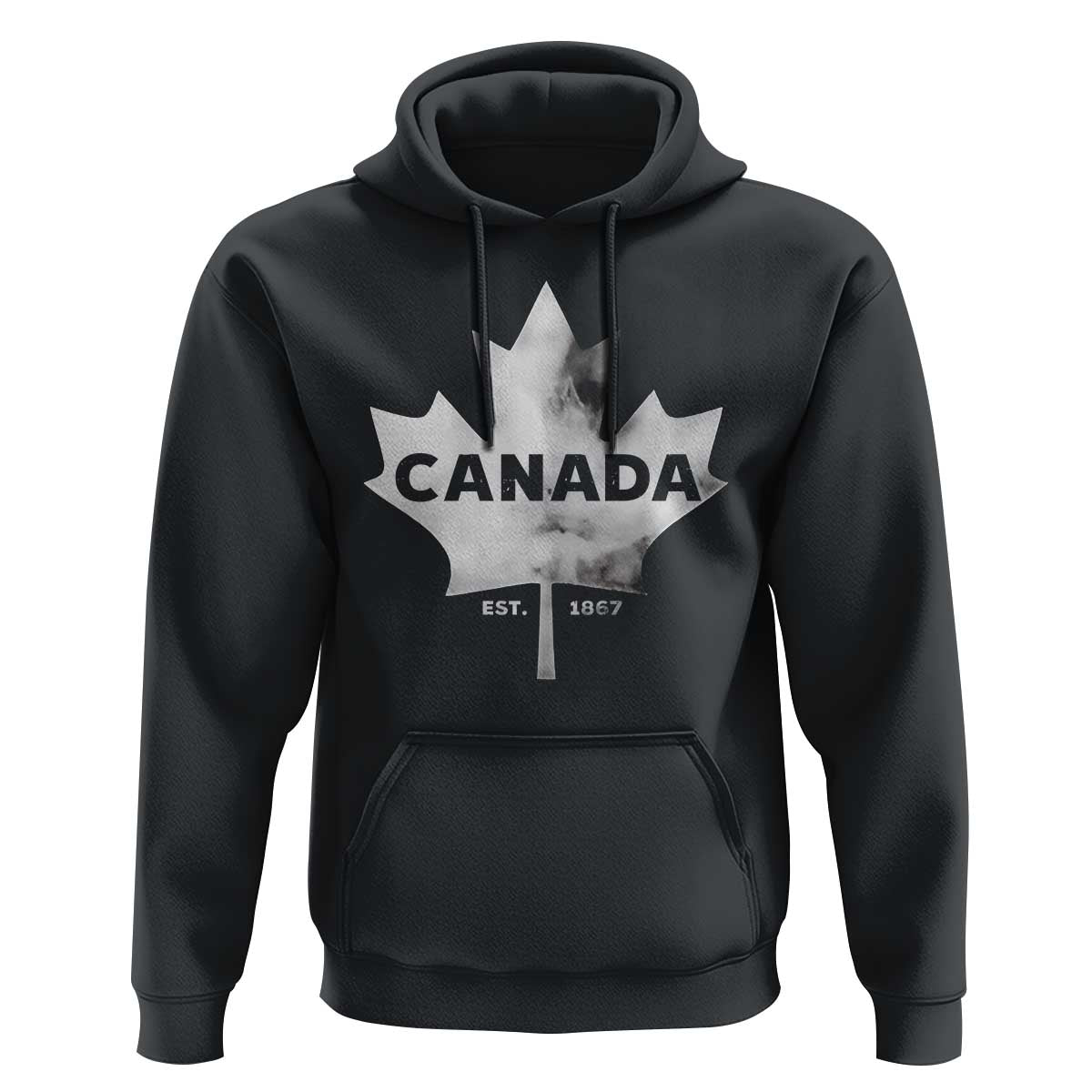 Canada Flag Hoodie Canadian Maple Leaf Vintage Retro Sport - Wonder Print Shop