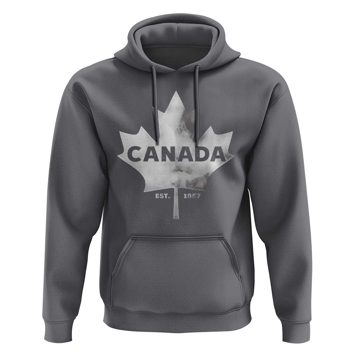 Canada Flag Hoodie Canadian Maple Leaf Vintage Retro Sport - Wonder Print Shop