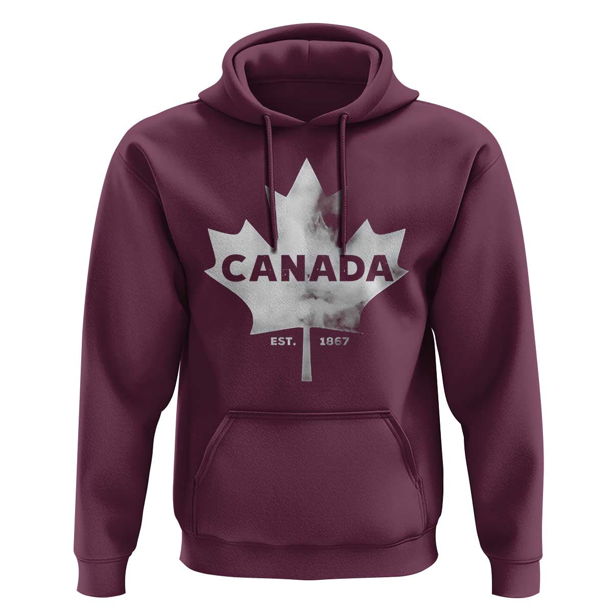 Canada Flag Hoodie Canadian Maple Leaf Vintage Retro Sport - Wonder Print Shop