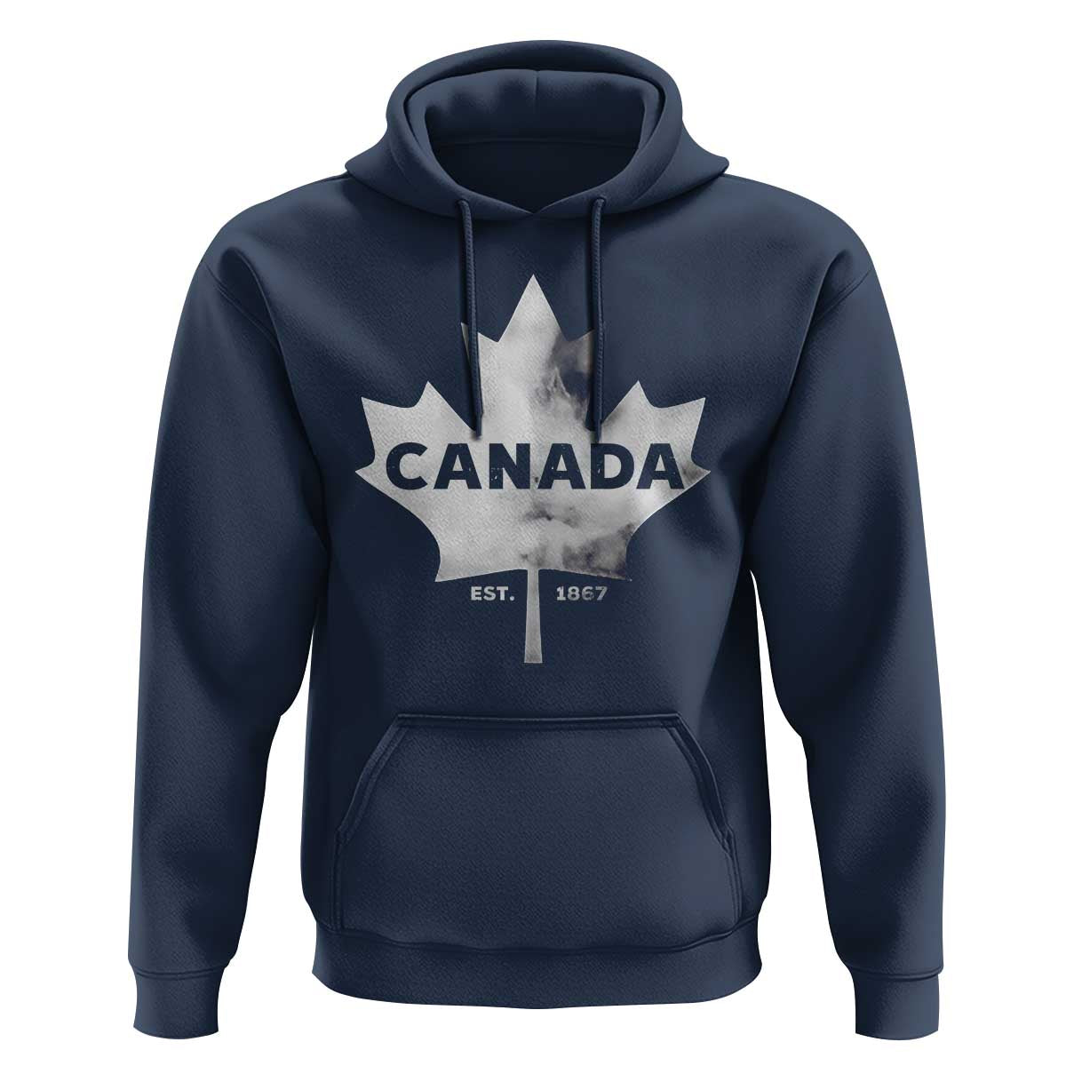 Canada Flag Hoodie Canadian Maple Leaf Vintage Retro Sport - Wonder Print Shop