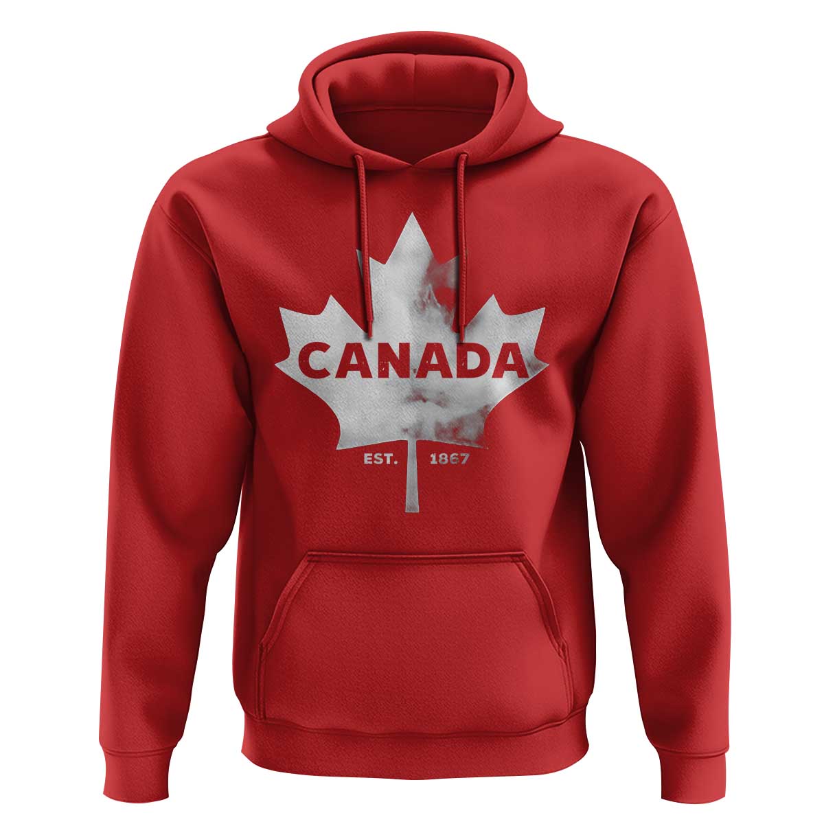 Canada Flag Hoodie Canadian Maple Leaf Vintage Retro Sport - Wonder Print Shop