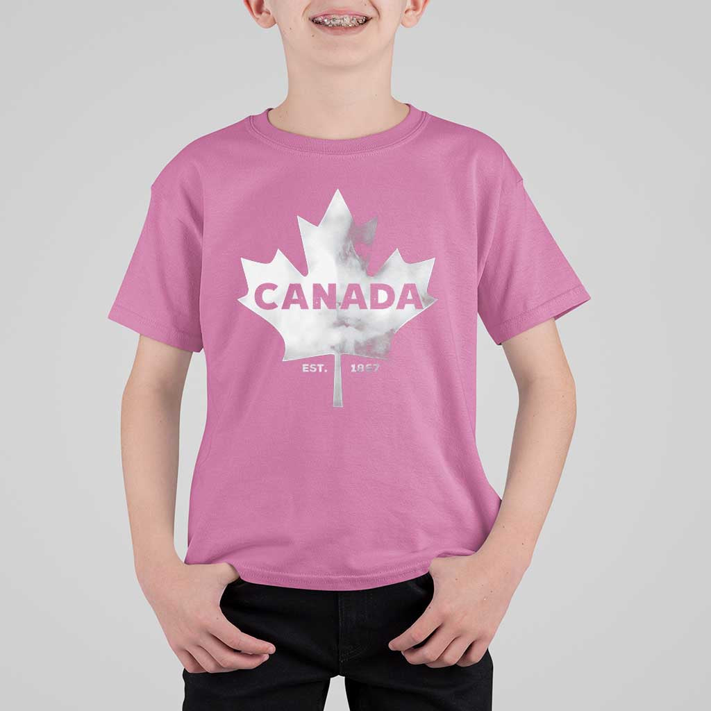 Canada Flag T Shirt For Kid Canadian Maple Leaf Vintage Retro Sport - Wonder Print Shop