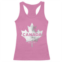 Canada Flag Racerback Tank Top Canadian Maple Leaf Vintage Retro Sport - Wonder Print Shop