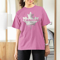 Canada Flag T Shirt For Women Canadian Maple Leaf Vintage Retro Sport - Wonder Print Shop