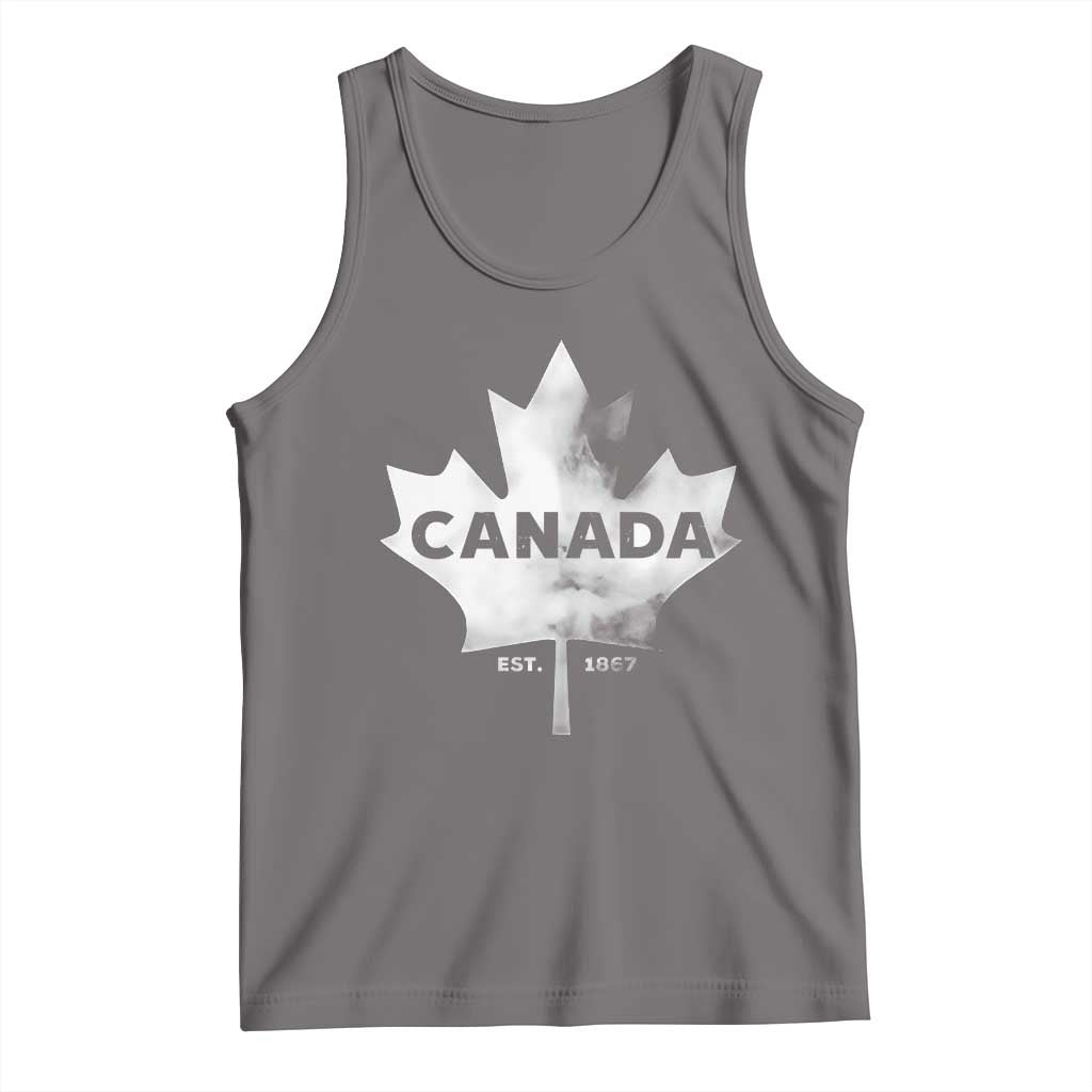 Canada Flag Tank Top Canadian Maple Leaf Vintage Retro Sport - Wonder Print Shop