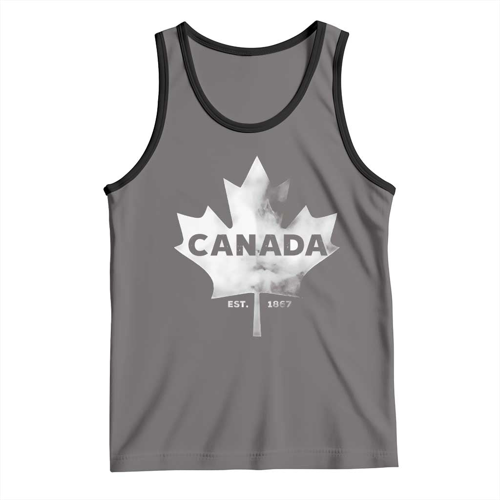 Canada Flag Tank Top Canadian Maple Leaf Vintage Retro Sport - Wonder Print Shop