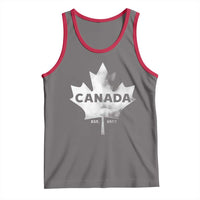 Canada Flag Tank Top Canadian Maple Leaf Vintage Retro Sport - Wonder Print Shop