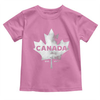 Canada Flag Toddler T Shirt Canadian Maple Leaf Vintage Retro Sport - Wonder Print Shop