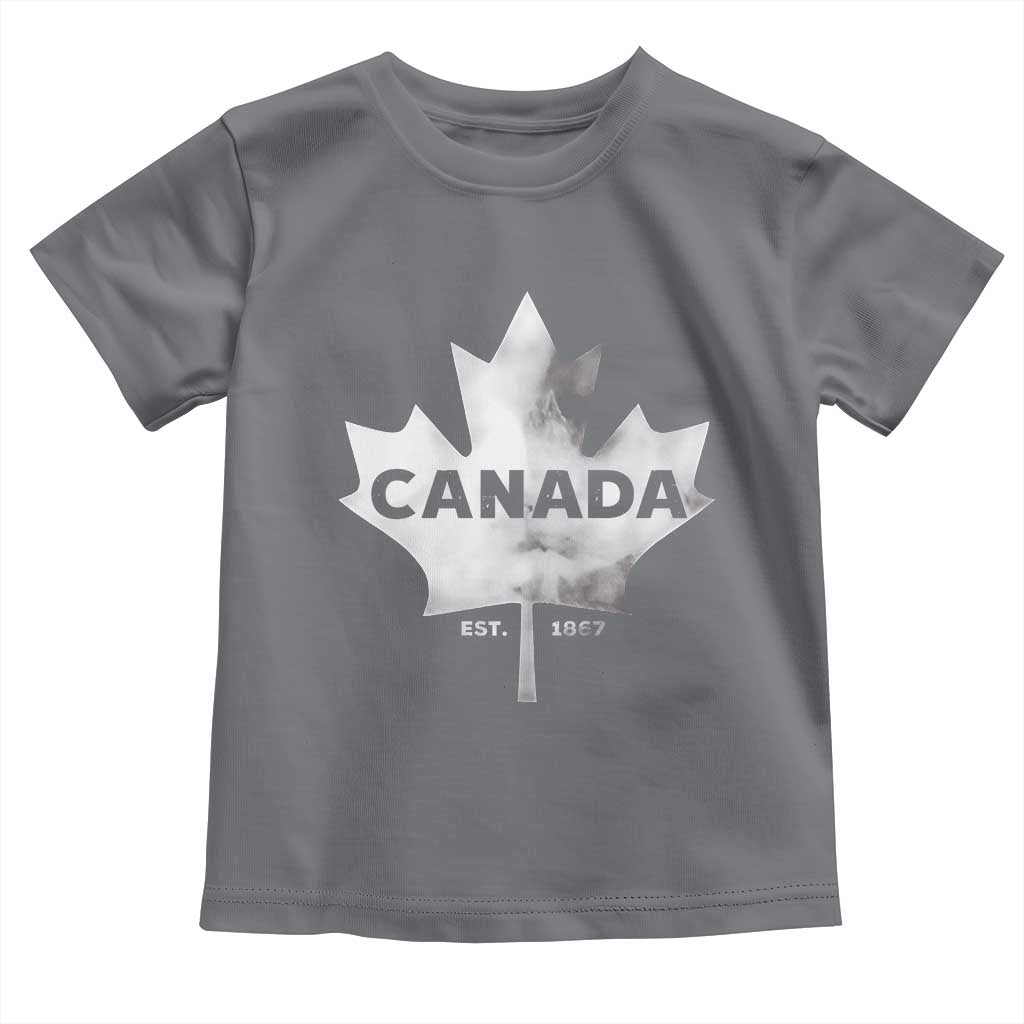Canada Flag Toddler T Shirt Canadian Maple Leaf Vintage Retro Sport - Wonder Print Shop