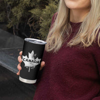 Canada Flag Tumbler Cup Canadian Maple Leaf Vintage Retro Sport - Wonder Print Shop