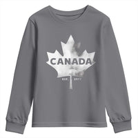 Canada Flag Youth Sweatshirt Canadian Maple Leaf Vintage Retro Sport - Wonder Print Shop