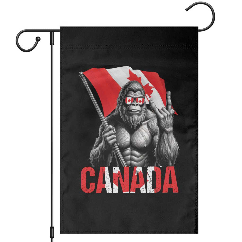 Bigfoot Canada Flag Garden Flag Canadian Maple Leaf Patriotic Sasquatch
