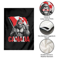 Bigfoot Canada Flag Garden Flag Canadian Maple Leaf Patriotic Sasquatch