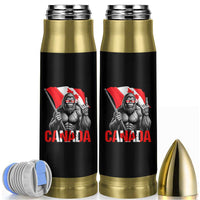 Bigfoot Canada Flag Bullet Tumbler Canadian Maple Leaf Patriotic Sasquatch
