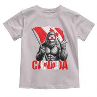 Bigfoot Canada Flag Toddler T Shirt Canadian Maple Leaf Patriotic Sasquatch