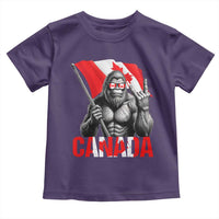 Bigfoot Canada Flag Toddler T Shirt Canadian Maple Leaf Patriotic Sasquatch