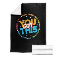 Test Day Teacher Throw Blanket Rock The Test Dont Stress Just Do Your Best