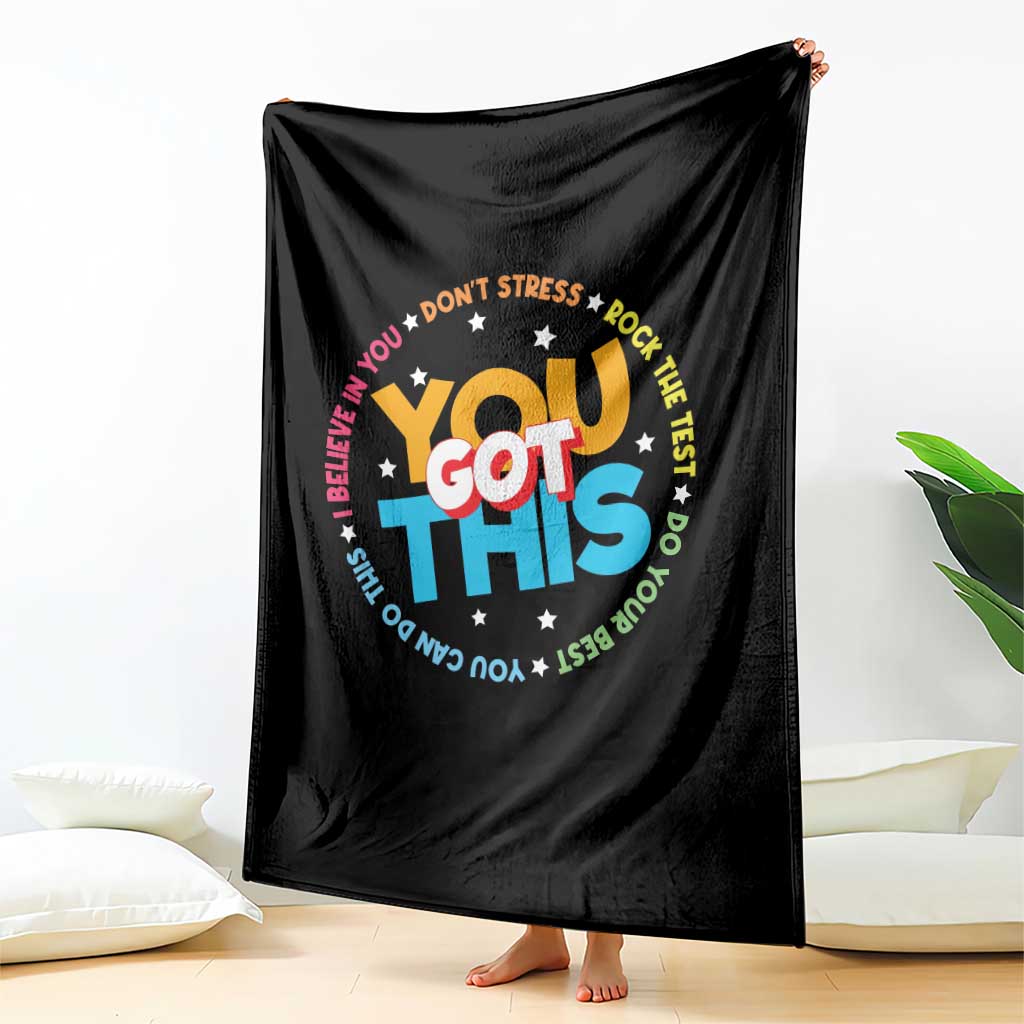 Test Day Teacher Throw Blanket Rock The Test Dont Stress Just Do Your Best