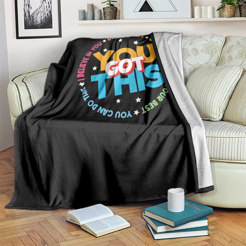 Test Day Teacher Throw Blanket Rock The Test Dont Stress Just Do Your Best