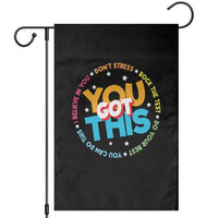 Test Day Teacher Garden Flag Rock The Test Dont Stress Just Do Your Best