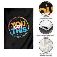 Test Day Teacher Garden Flag Rock The Test Dont Stress Just Do Your Best