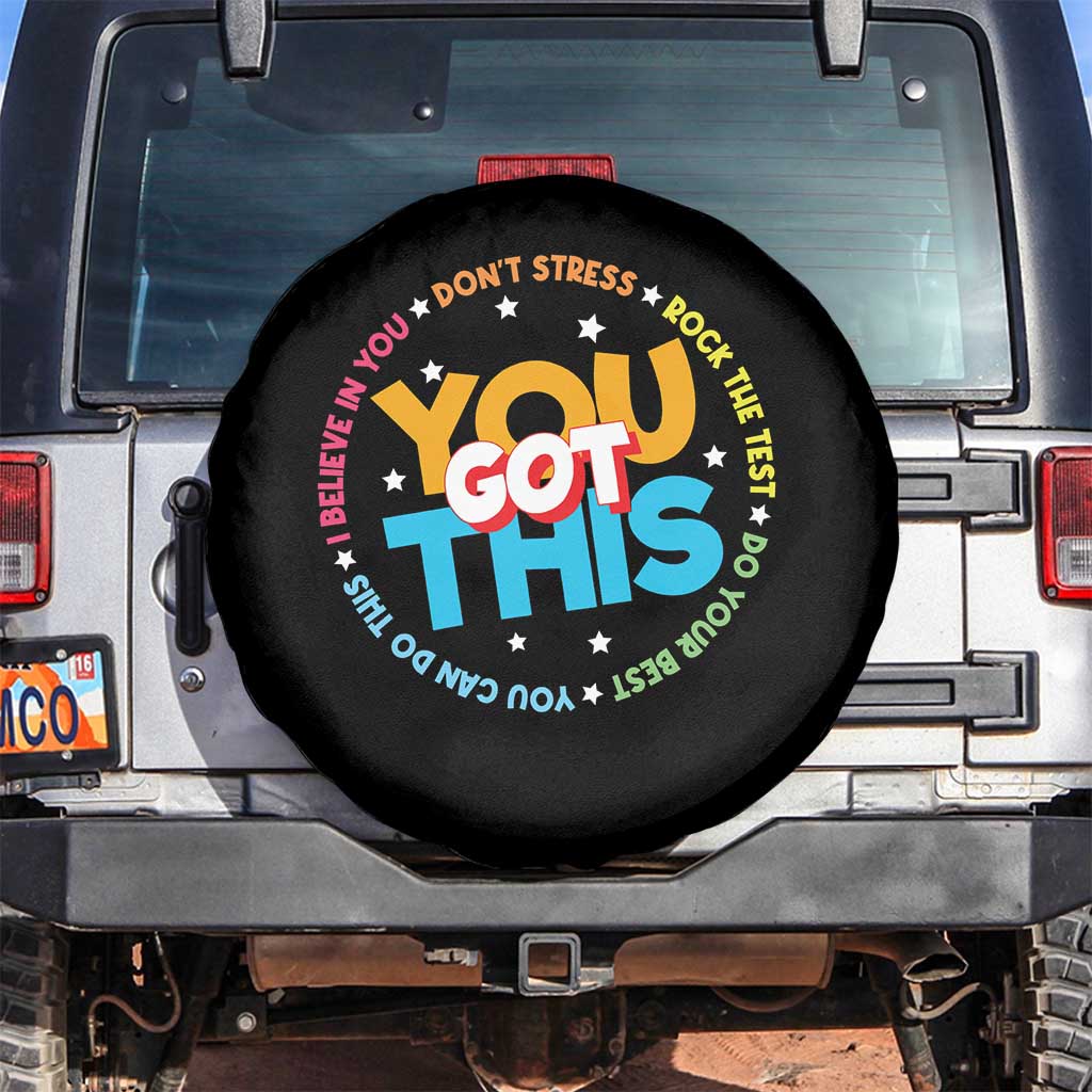 Test Day Teacher Spare Tire Cover Rock The Test Dont Stress Just Do Your Best