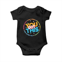 Test Day Teacher Baby Onesie Rock The Test Dont Stress Just Do Your Best