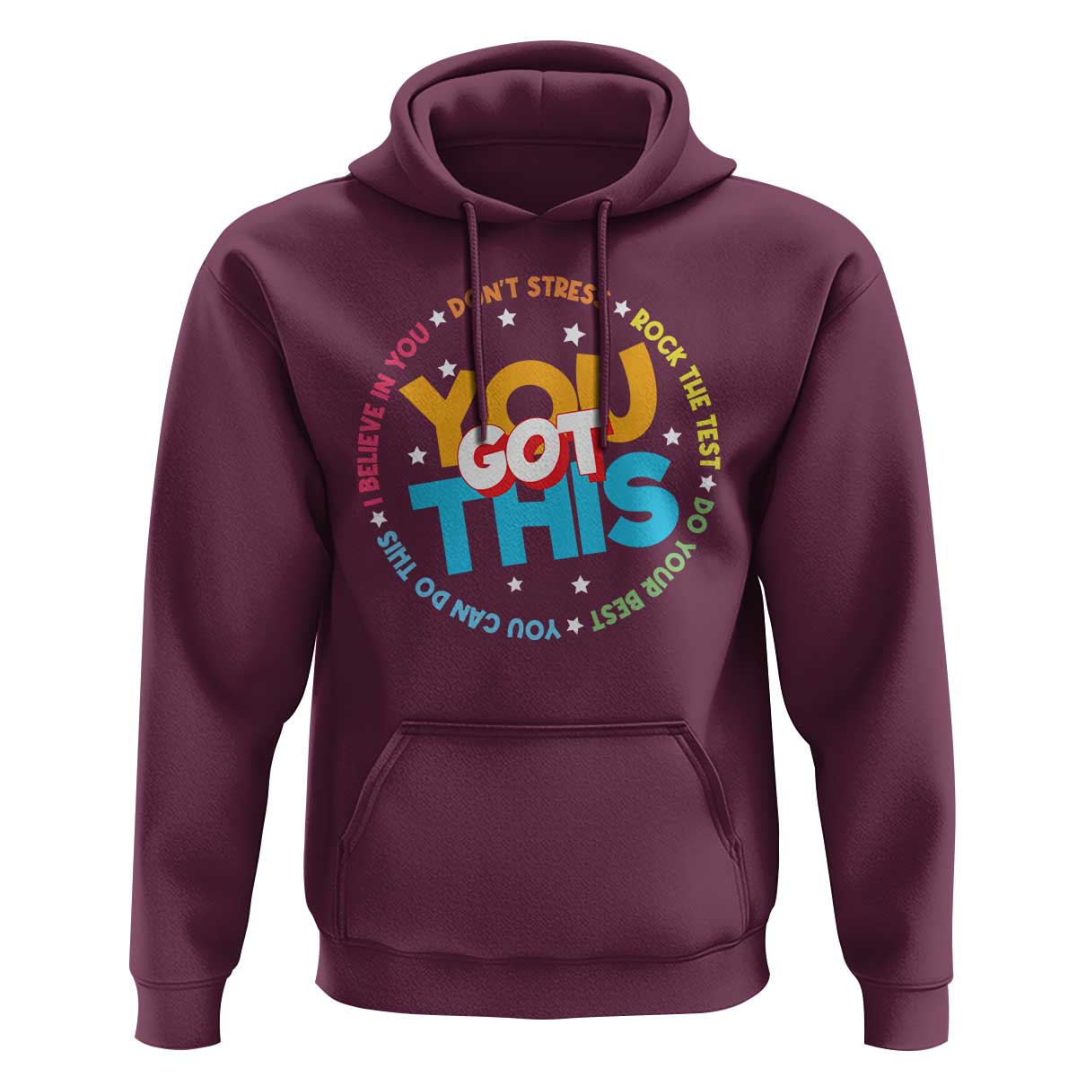 Test Day Teacher Hoodie Rock The Test Dont Stress Just Do Your Best