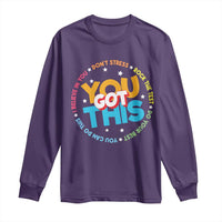 Test Day Teacher Long Sleeve Shirt Rock The Test Dont Stress Just Do Your Best