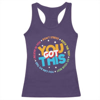 Test Day Teacher Racerback Tank Top Rock The Test Dont Stress Just Do Your Best