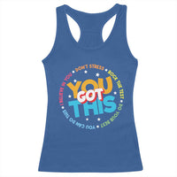 Test Day Teacher Racerback Tank Top Rock The Test Dont Stress Just Do Your Best