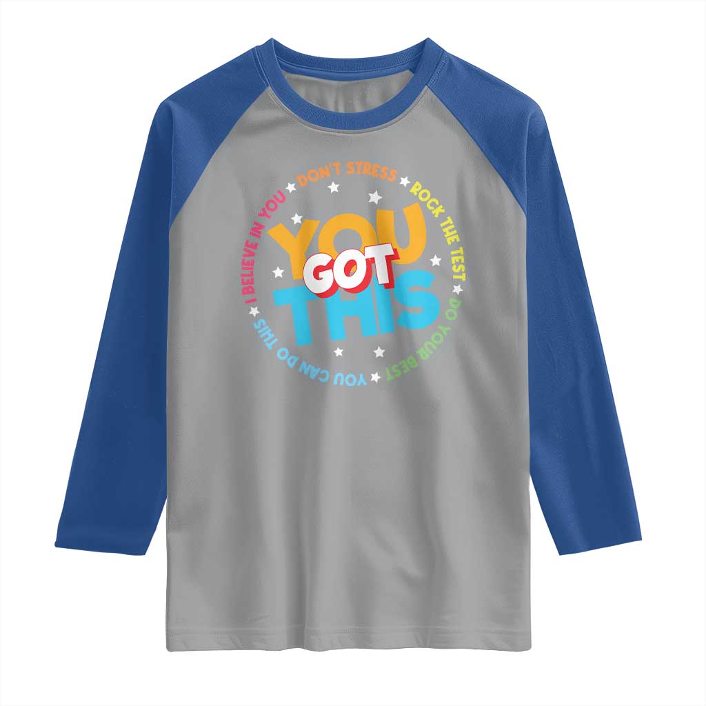 Test Day Teacher Raglan Shirt Rock The Test Dont Stress Just Do Your Best