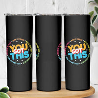 Test Day Teacher Skinny Tumbler Rock The Test Dont Stress Just Do Your Best