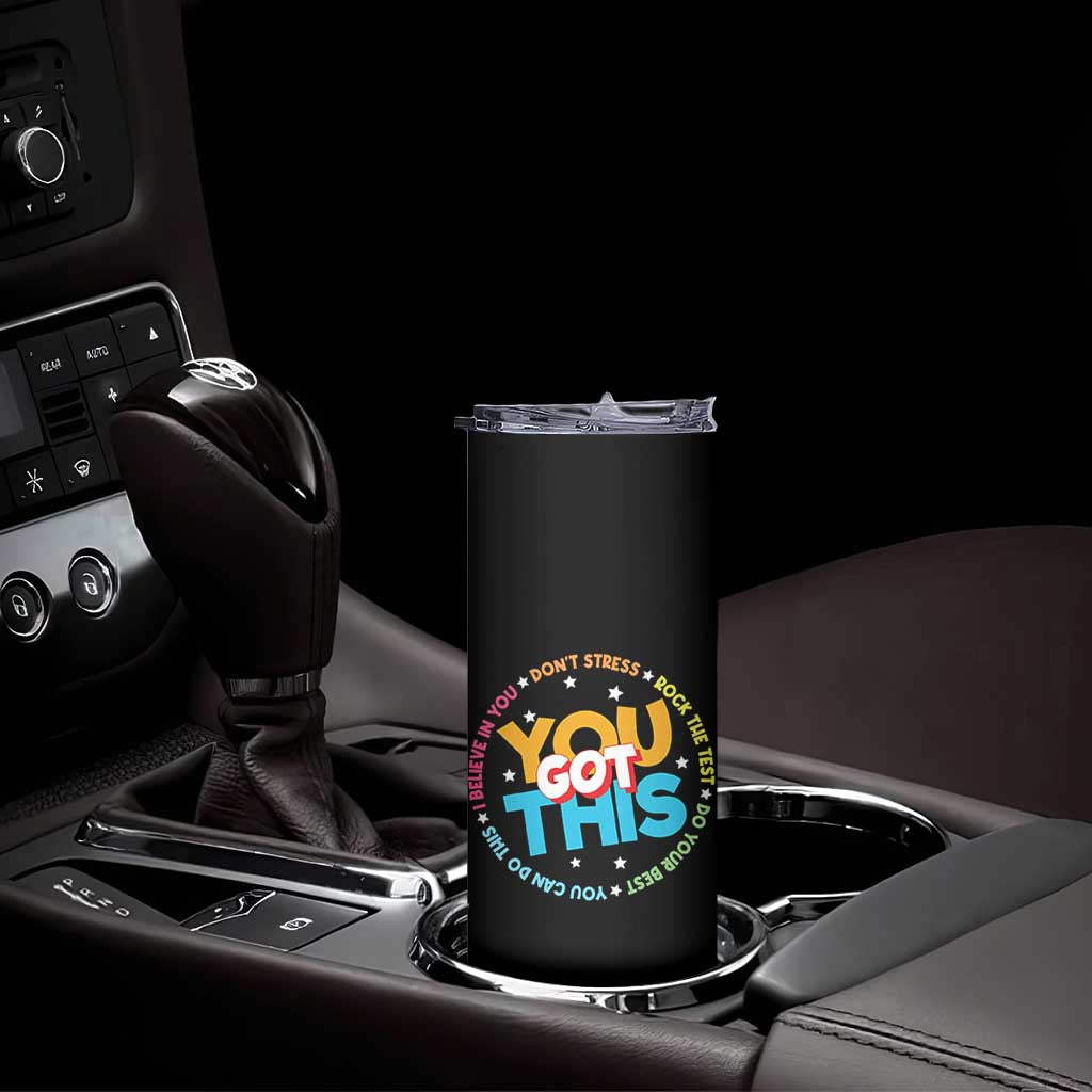 Test Day Teacher Skinny Tumbler Rock The Test Dont Stress Just Do Your Best