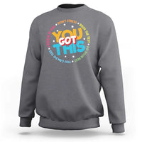 Test Day Teacher Sweatshirt Rock The Test Dont Stress Just Do Your Best