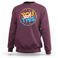 Test Day Teacher Sweatshirt Rock The Test Dont Stress Just Do Your Best