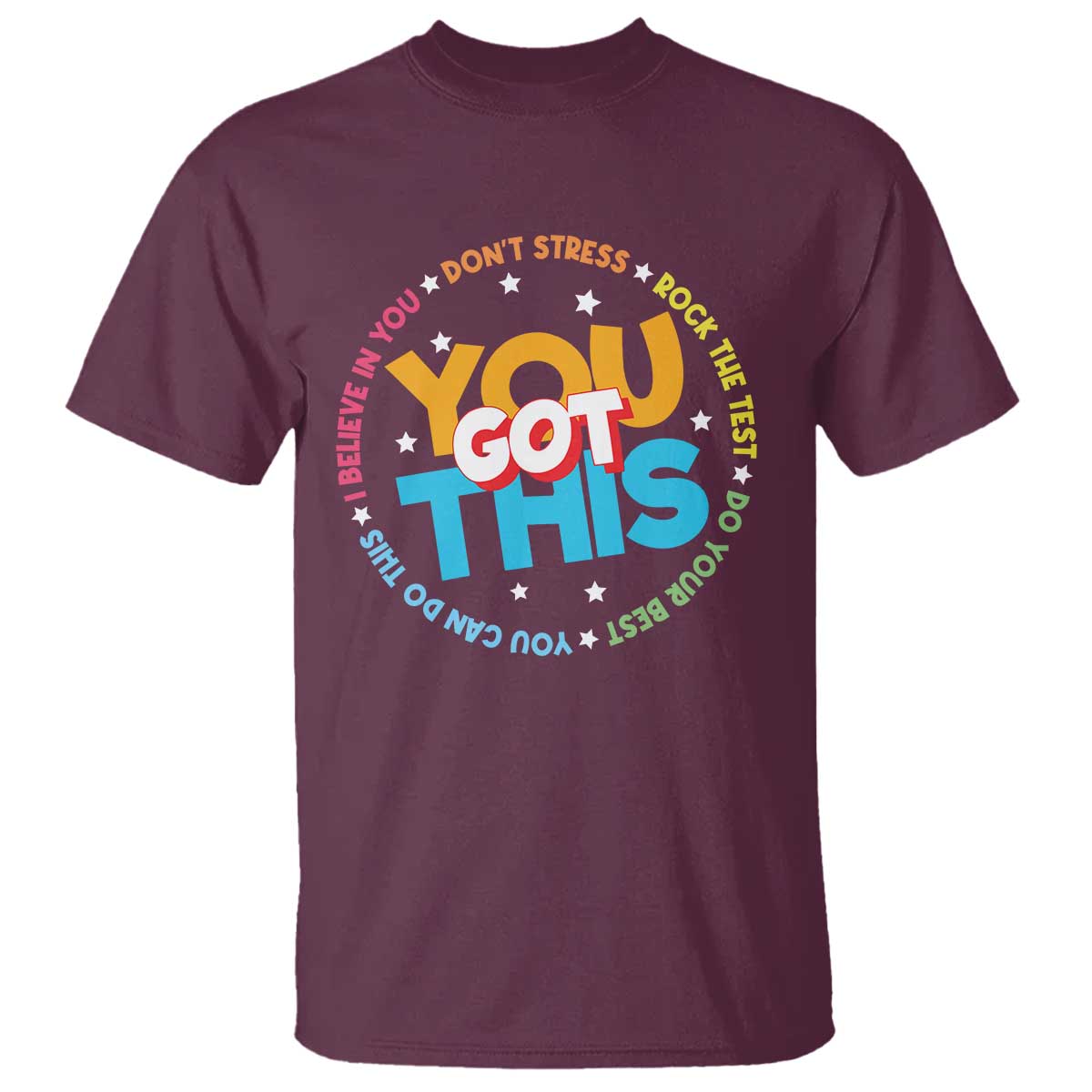 Test Day Teacher T Shirt Rock The Test Dont Stress Just Do Your Best