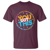 Test Day Teacher T Shirt Rock The Test Dont Stress Just Do Your Best
