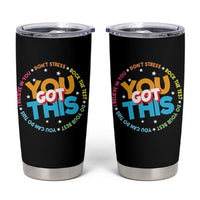 Test Day Teacher Tumbler Cup Rock The Test Dont Stress Just Do Your Best