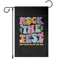 Teacher Test Day Garden Flag Rock The Test Dont Stress Just Do Your Best Cute Groovy