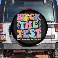 Teacher Test Day Spare Tire Cover Rock The Test Dont Stress Just Do Your Best Cute Groovy