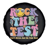 Teacher Test Day Spare Tire Cover Rock The Test Dont Stress Just Do Your Best Cute Groovy