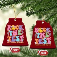 Teacher Test Day Ceramic Ornament Rock The Test Dont Stress Just Do Your Best Cute Groovy