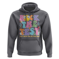 Teacher Test Day Hoodie Rock The Test Dont Stress Just Do Your Best Cute Groovy